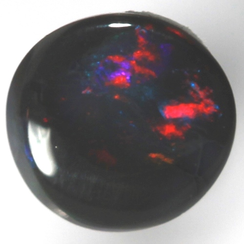 SOLID BLACK OPAL Sparkling bright red, blue and magenta